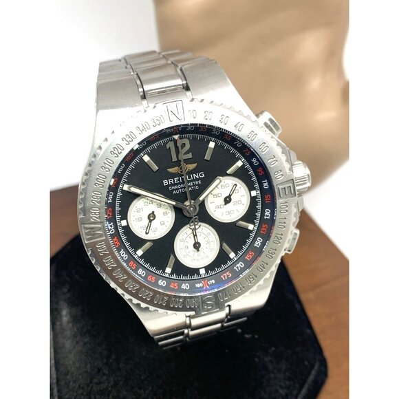 Breitling Men's Watch A39363 Hercules Swiss Automatic Chronograph Black Dial - Picture 13 of 14